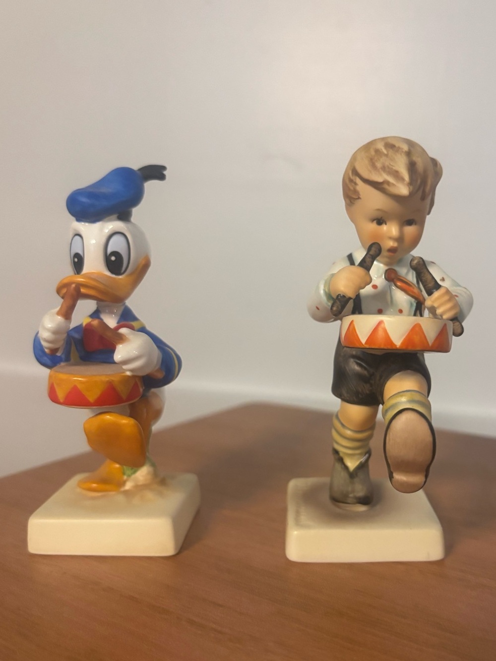Troomier Little Drummer Tambour by Goebel. Includes Donald and Drummer.